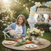 Peter Rabbit Baby shower Hoppy wordt oma Tri-Blend Shirt