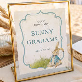 Peter Rabbit Baby Shower How Many Bunny Grahams Poster