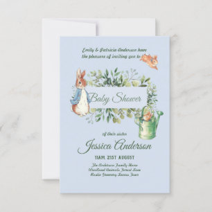 Peter Rabbit BABY SHOWER Invitations Boy or Girl