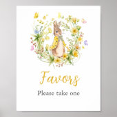 Peter Rabbit Baby shower is voorstander van Poster (Voorkant)