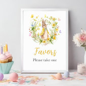 Peter Rabbit Baby shower is voorstander van Poster