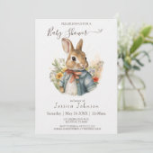 Peter Rabbit Baby shower Kaart (Staand voorkant)