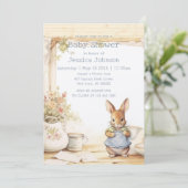 Peter Rabbit Baby shower Kaart (Staand voorkant)