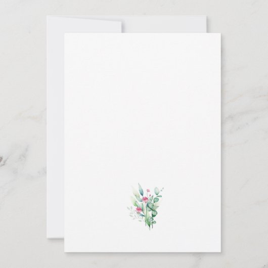 Peter Rabbit Baby shower Kaart (Achterkant)