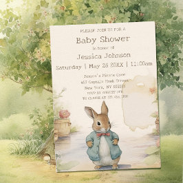 Peter Rabbit Baby shower Kaart