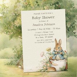 Peter Rabbit Baby shower Kaart