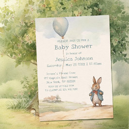 Peter Rabbit Baby shower Kaart