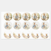 Peter Rabbit Baby shower Labels (Vel)