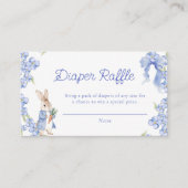 Peter Rabbit Baby shower Luier Raffle Tickets Informatiekaartje (Voorkant)