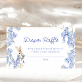 Peter Rabbit Baby shower Luier Raffle Tickets Informatiekaartje