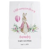 Peter Rabbit Baby shower Medium Cadeauzakje (Achterkant)