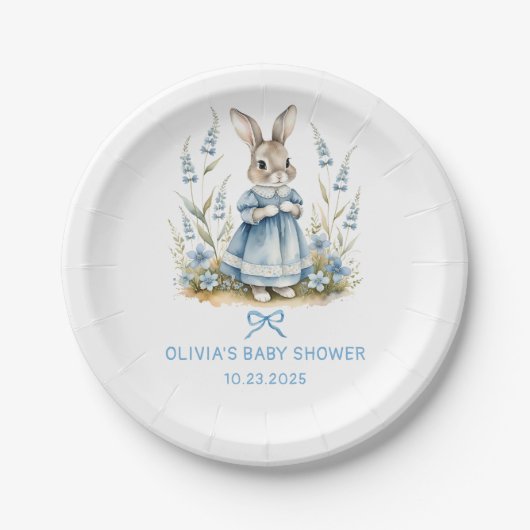 Peter Rabbit Baby Shower Paper Plates Papieren Bordje (Voorkant)