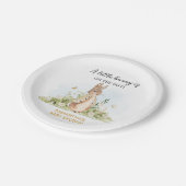 Peter Rabbit Baby shower Papieren Bordje (Gekanteld)
