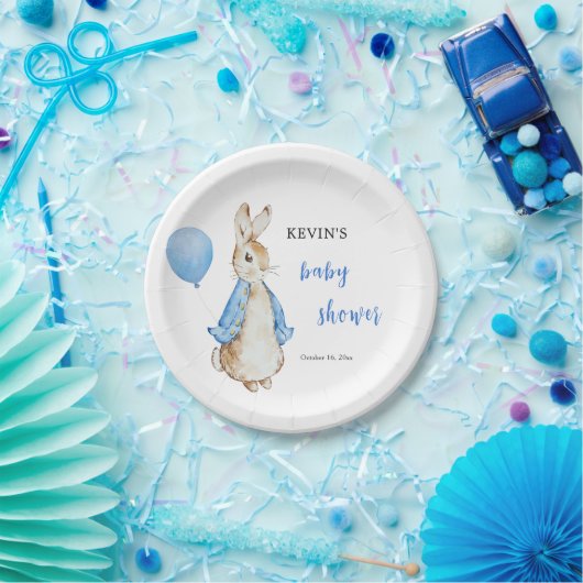 Peter Rabbit Baby shower Papieren Bordje (Feest)