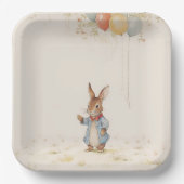 Peter Rabbit Baby shower Papieren Bordje (Voorkant)
