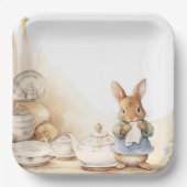 Peter Rabbit Baby shower Papieren Bordje (Voorkant)