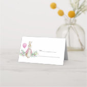 Peter Rabbit Baby shower Plaatskaartje (Achterkant)