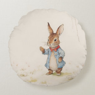 Peter Rabbit Baby shower Rond Kussen