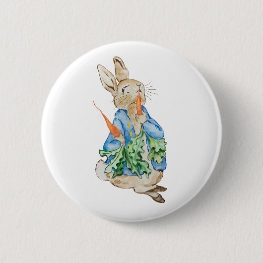 Peter Rabbit Baby Shower Ronde Button 5,7 Cm (Voorkant)