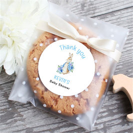 Peter Rabbit Baby shower Ronde Sticker