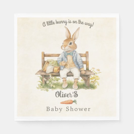  Peter Rabbit Baby shower Servet (Voorkant)