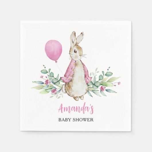 Peter Rabbit Baby shower Servet (Voorkant)
