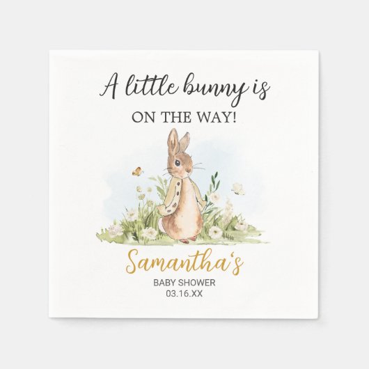 Peter Rabbit Baby shower Servet (Voorkant)