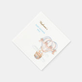 Peter rabbit baby shower servies sjabloon servet (Hoek)