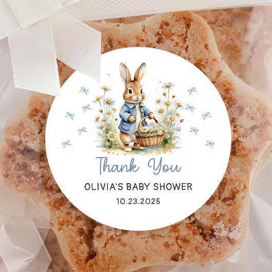 Peter Rabbit Baby Shower Sticker