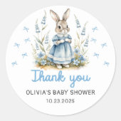 Peter Rabbit Baby Shower Sticker (Voorkant)