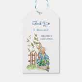 Peter Rabbit Baby Shower Thank You Cadeaulabel (Voorkant)