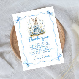 Peter Rabbit Baby Shower Thank You Card Bedankkaart