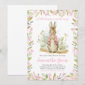 Peter Rabbit Baby Shower Uitnodiging (Voorkant / Achterkant)