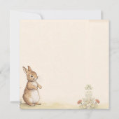 Peter Rabbit Baby shower Uitnodiging (Achterkant)