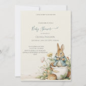 Peter Rabbit Baby shower Uitnodiging (Voorkant)