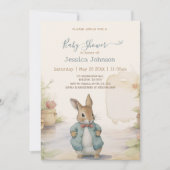 Peter Rabbit Baby shower Uitnodiging (Voorkant)