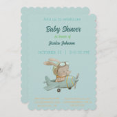 Peter Rabbit Baby shower Uitnodiging (Voorkant / Achterkant)