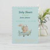 Peter Rabbit Baby shower Uitnodiging (Staand voorkant)