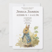 Peter Rabbit Baby shower Uitnodiging (Voorkant)