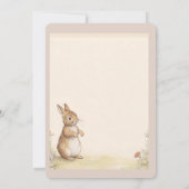 Peter Rabbit Baby shower Uitnodiging (Achterkant)