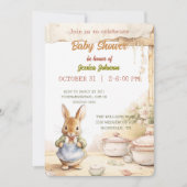 Peter Rabbit Baby shower Uitnodiging (Voorkant)