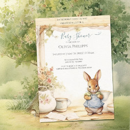 Peter Rabbit Baby shower Uitnodiging