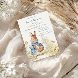 Peter Rabbit Baby shower Uitnodiging