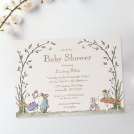 Peter Rabbit Baby shower Uitnodiging