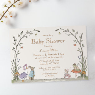 Peter Rabbit Baby shower Uitnodiging