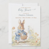 Peter Rabbit Baby shower Uitnodiging (Voorkant)