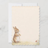 Peter Rabbit Baby shower Uitnodiging (Achterkant)