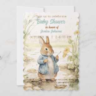 Peter Rabbit Baby shower Uitnodiging