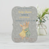 Peter Rabbit Baby shower Uitnodiging (Staand voorkant)
