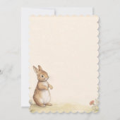 Peter Rabbit Baby shower Uitnodiging (Achterkant)